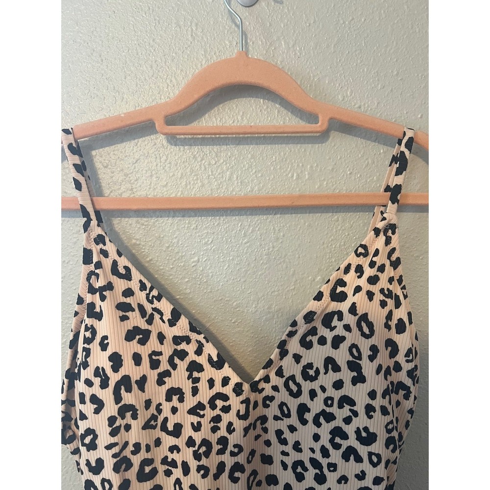 Shade & Shore Leopard animal Print one piece Swimsuit Size XL - Picture 4 of 8